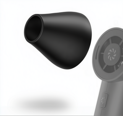 Black Air Caddy Pro nozzle on a white background