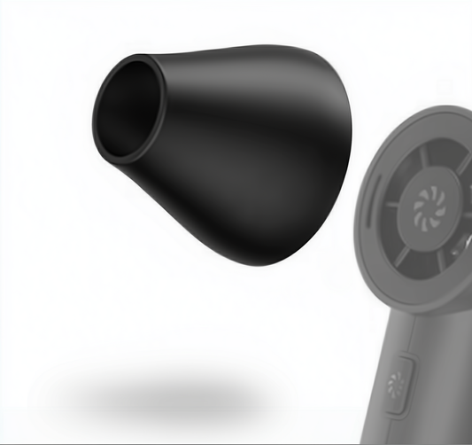 Black Air Caddy Pro nozzle on a white background